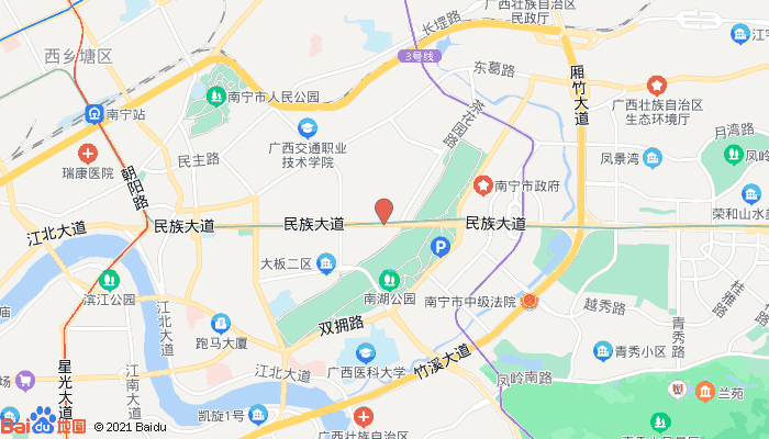 南宁市民族大道地图图片